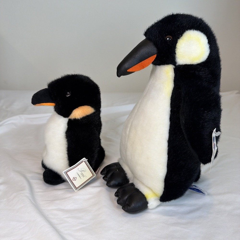Russ Berrie Penguin Plush Peppi Emperor Bird Stuffed Animal A&A Plush‎ NWT!